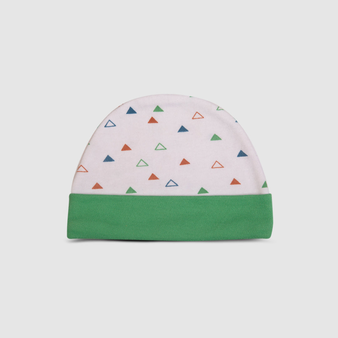 Baby Cap Unique Design Soft Comfortable Cotton Infant Clothing Accessory - Green / Newborn