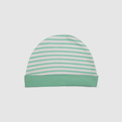 Baby Cap Striped Cotton Soft Comfortable Newborn Infant Clothing Accessory - Green / Newborn
