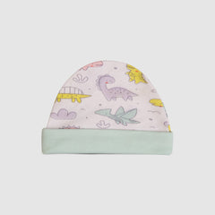 Baby Cap Little Dino Pattern Adorable Cotton Comfortable Infant Accessory   Variation 3 - Blue / Newborn