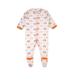 Elephant and Striped Baby Rompers - Pack of 3 - Orange / Newbron