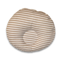 Striped Baby Pillow - Beige, 0-3 Months
