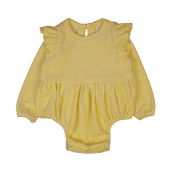 Yellow Ruffled Baby Bodysuit - Yellow, 6-12 Months