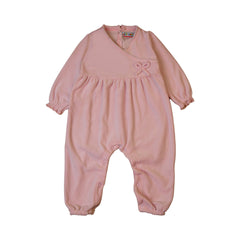 Pink Baby Onesie with Bow - Pink / Newbron