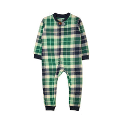 Green Plaid Baby Onesie - Green / 18-24 Months