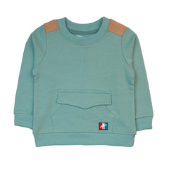 Light Blue Baby Sweatshirt - Light Blue / 3-6 Months