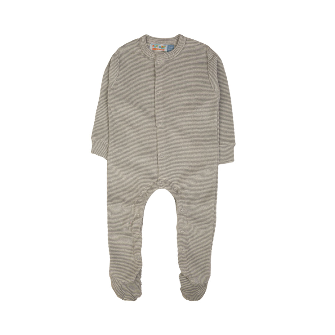 Beige Striped Baby Romper - Beige, 3-6 Months