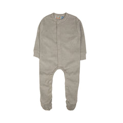 Beige Striped Baby Romper - Beige / 3-6 Months