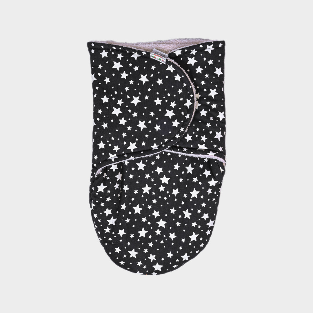 Black Starry Baby Swaddle - Black, 0-3 Months
