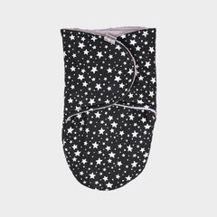 Black Starry Baby Swaddle - Black, 0-3 Months