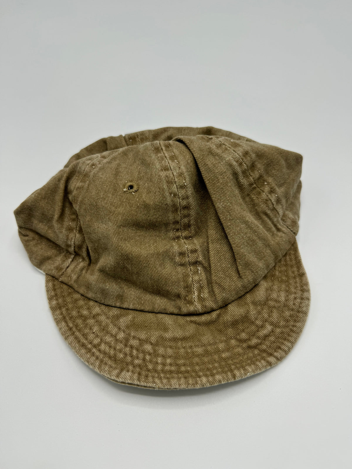 Leather Cap - One Size, Khaki