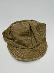 Leather Cap - One Size, Khaki