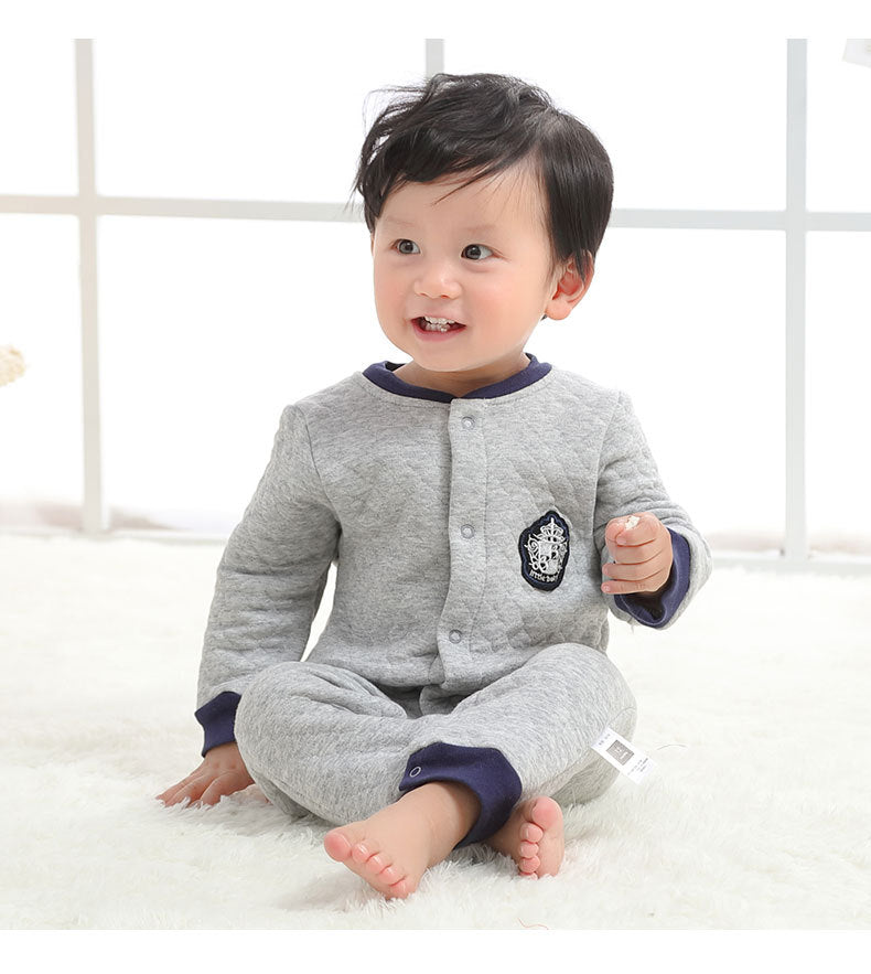 Cozy Cotton Winter Onesie for Newborns - Red, 9-12 Months