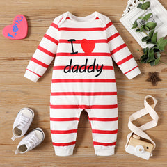 Naia Baby Girl/Boy Letter Print Long-sleeve Naia™ Jumpsuits - White, 6-9 Months