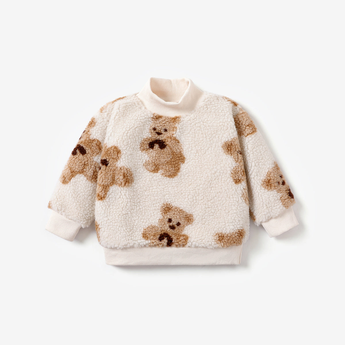 PatPat Teddy Sweater - White / 3 Years