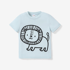 Toddler Boy Animal Print Short-sleeve Tee - Light Sea Green, 4-5 Years