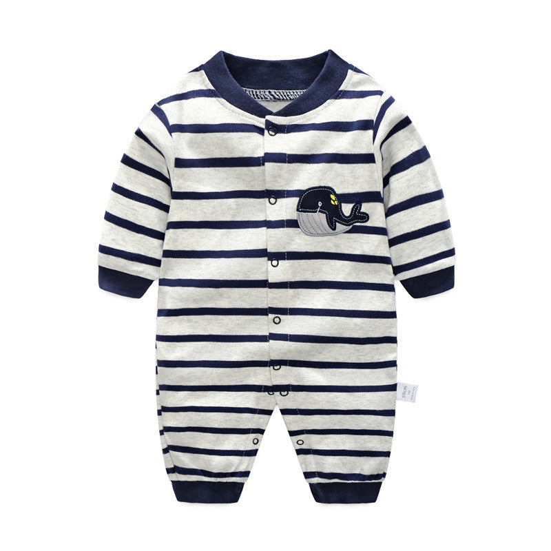 Wale Printed Baby Soft Cotton Romper Bodysuit - White, 12-18 Months