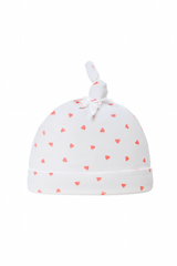 Cap Knotted Peach Heart - New Born