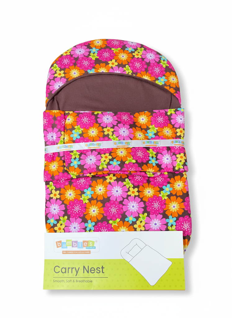 Carry Nest Fancy  Pink Flower - New Born