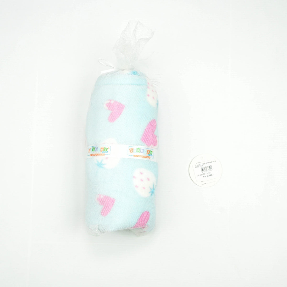 BLANKET FLEECE BLUE STRABERRY - New Born