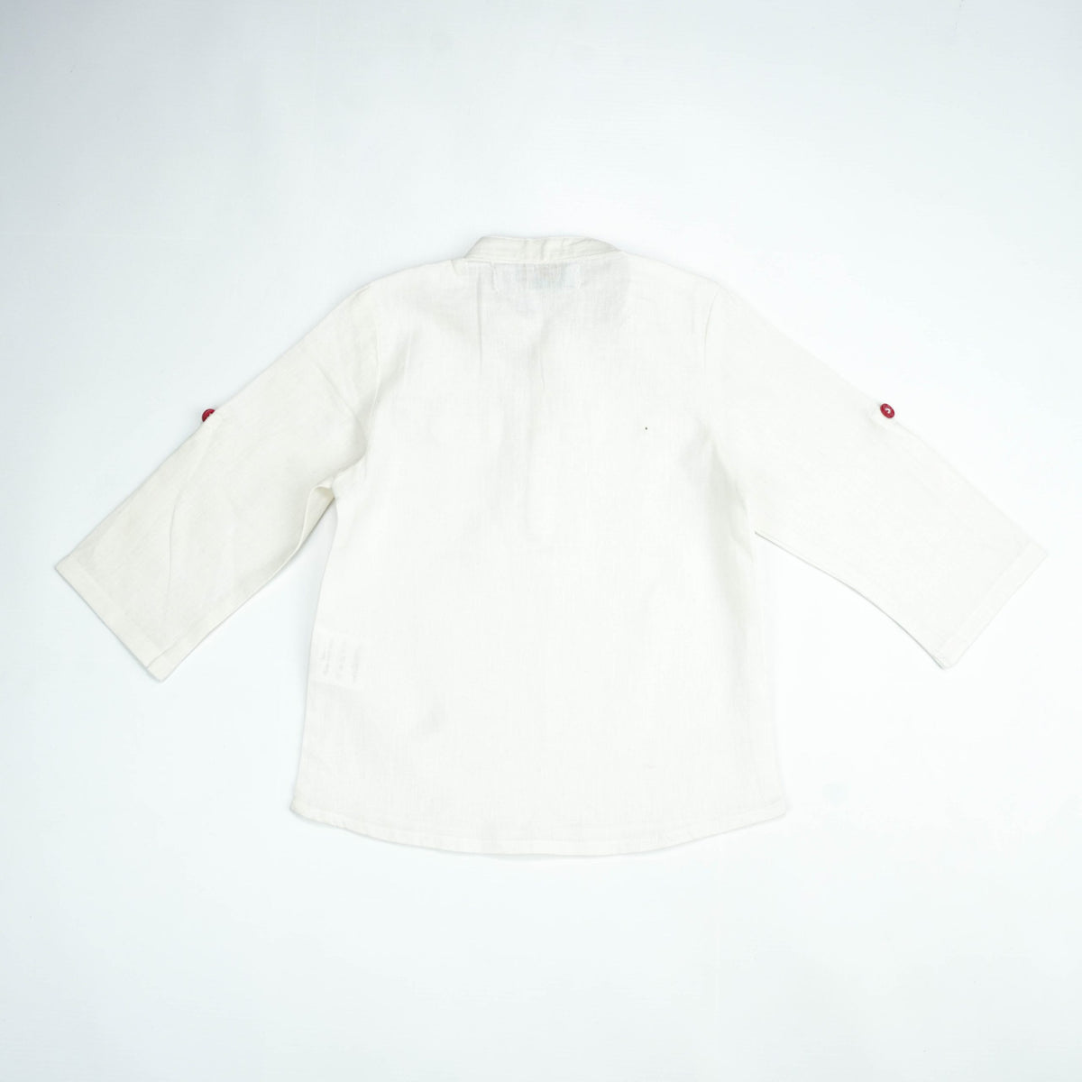 SHIRT KURTA FRONT POCKET BOYS WHITE TOODLER - 3-4 Years