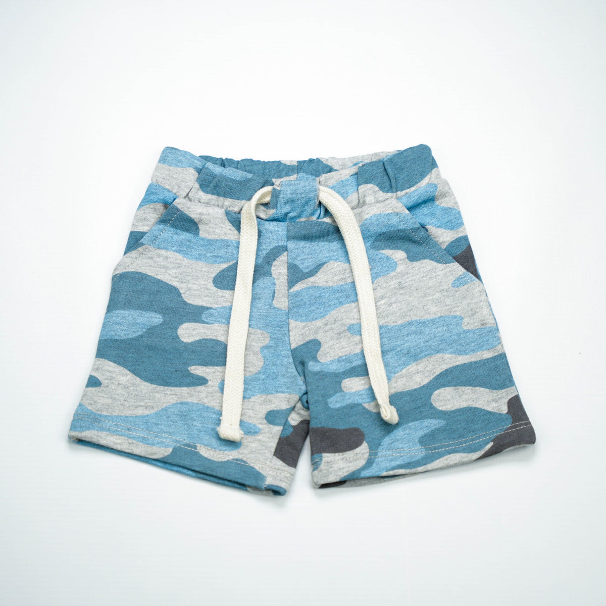 SHORTS CAMO BLUE INFANT - 6-12 Months