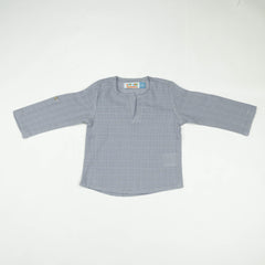 KURTI ROUND COLLAR BOYS GREY INFANT - 6-12 Months