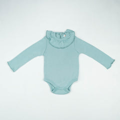 BOYDSUIT FRILL COLLAR MINT GREEN INFANT - New Born