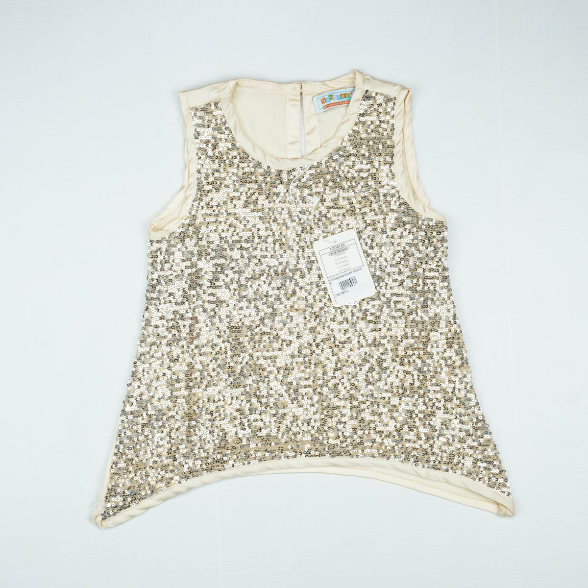 TOP SEQUINS SILVER TODDLER - 5-6 Years