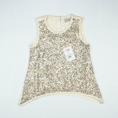 TOP SEQUINS SILVER TODDLER - 5-6 Years