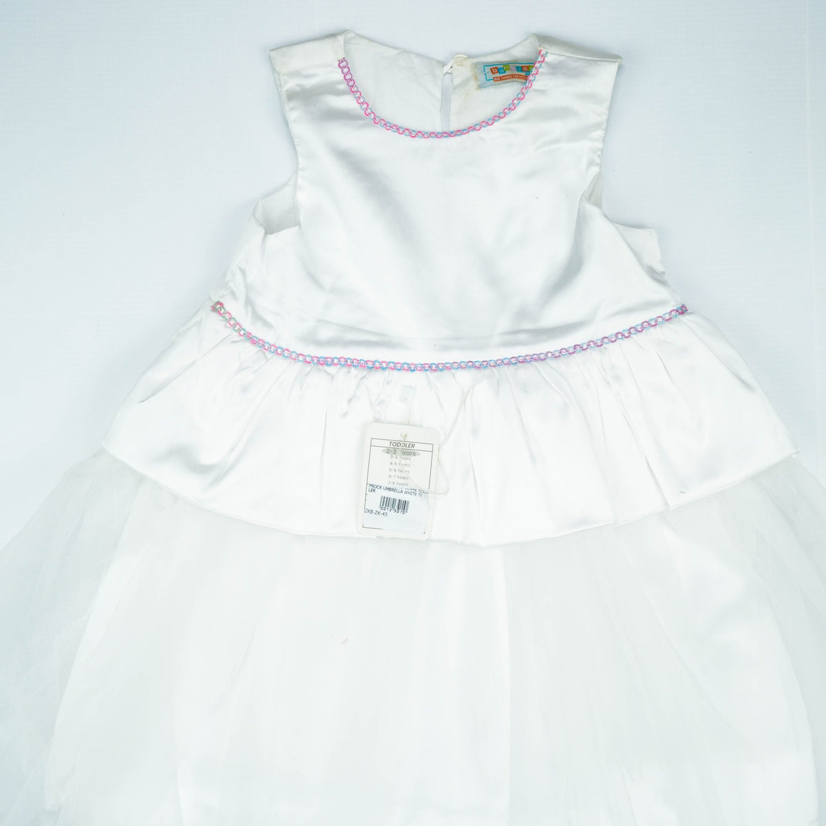 FROCK UMBRELLA WHITE TODDLER - 3-4 Years