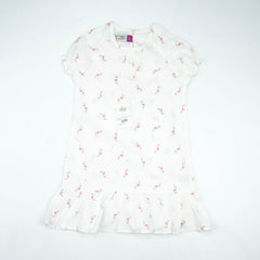 TOP WHITE LILAC FLOWER TODDLER - 4-5 Years