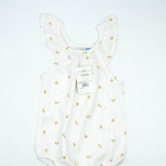 BODYSUIT YOLK SLEEVE WHITE FLOWER INFANT - 12-18 Months