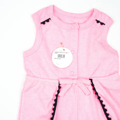 JUMPSUIT PINK WITH LACE INFANT - 3-6 Months