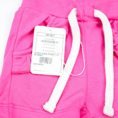 SHORTS FLORAL POCKET S.PINK INFANT - 0-3 Months