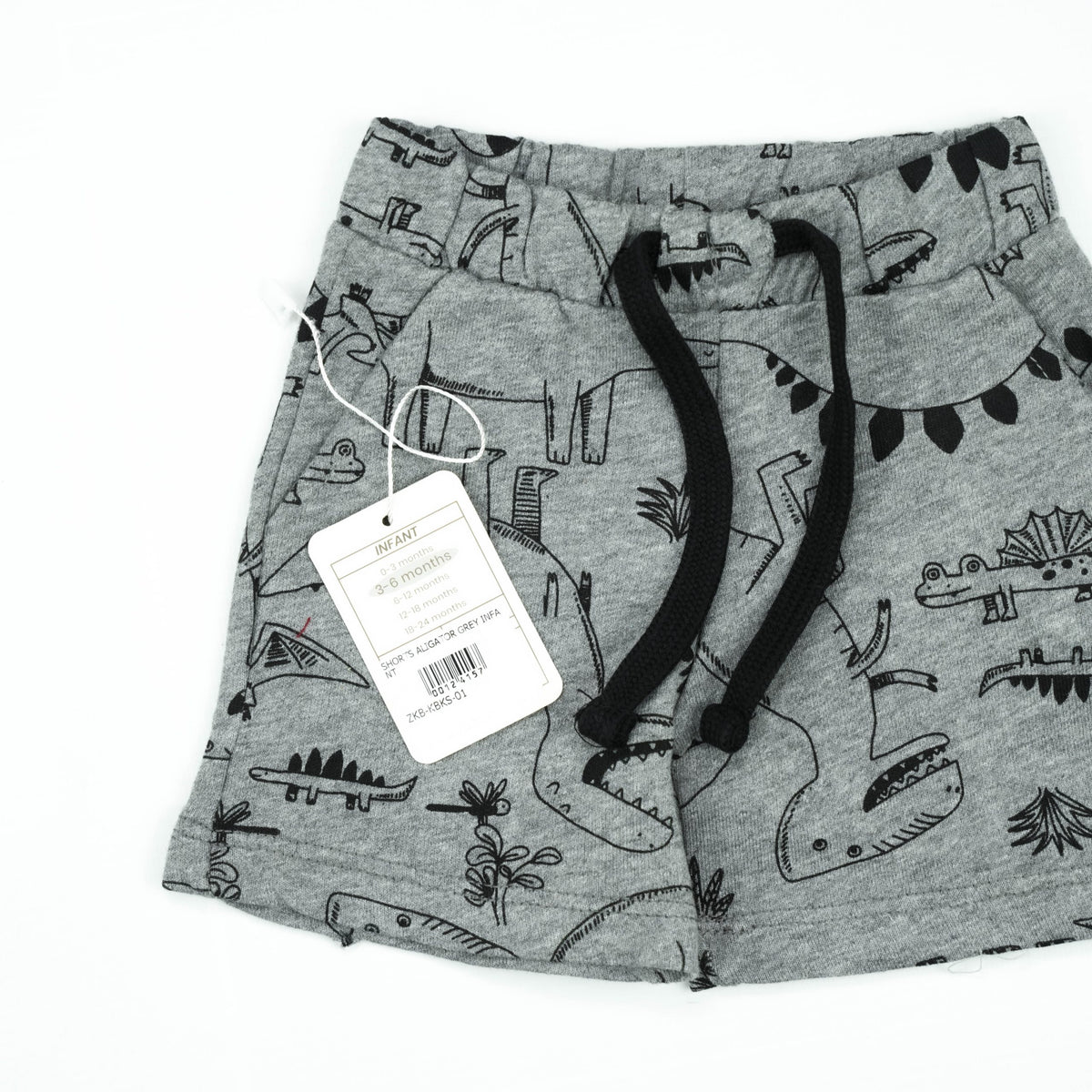 SHORTS ALIGATOR GREY INFANT - 2-3 Years