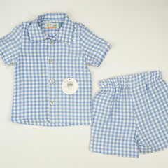 SUIT 3 PC BOYS BLUE - 6-12 Months