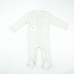 ROMPER TERRY LT GREY INFANT - 0-3 Months