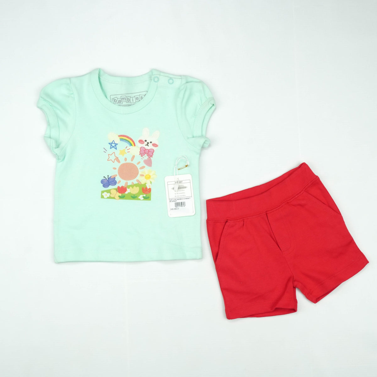 SUIT 2 PC RAINBOW CHARACTER INFANT - 3-6 Months