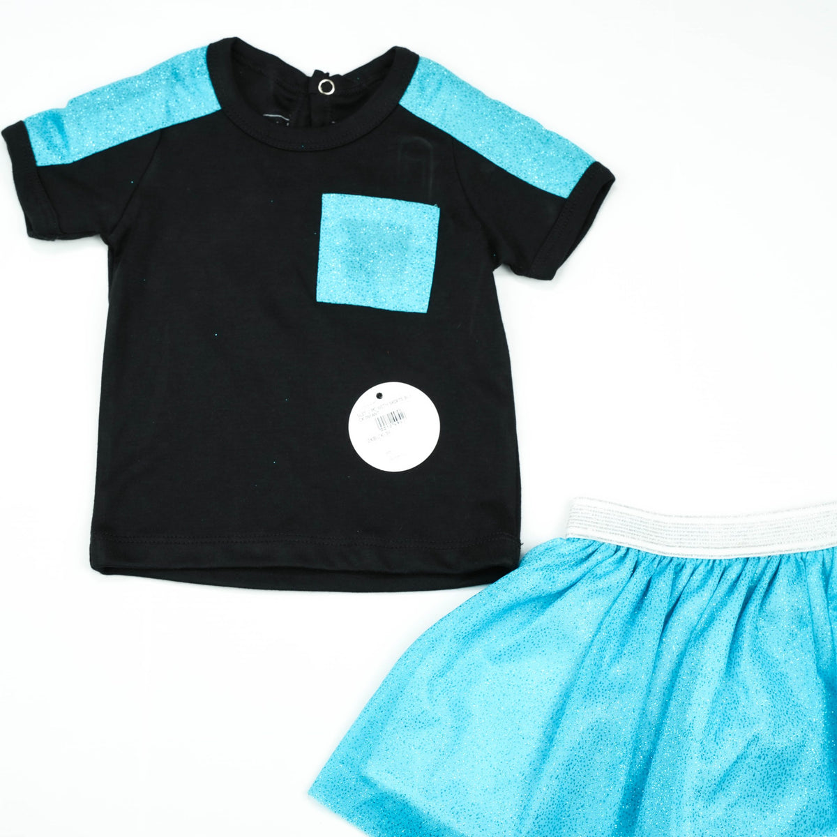 SUIT 2 PC WITH SKIRTS BLACK INFANT - 18-24 Months