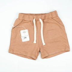 SHORTS DRAW STRING LT BROWN - 5-6 Years
