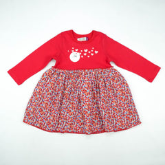 FROCK EMBRO FLORAL INFANT - 12-18 Months