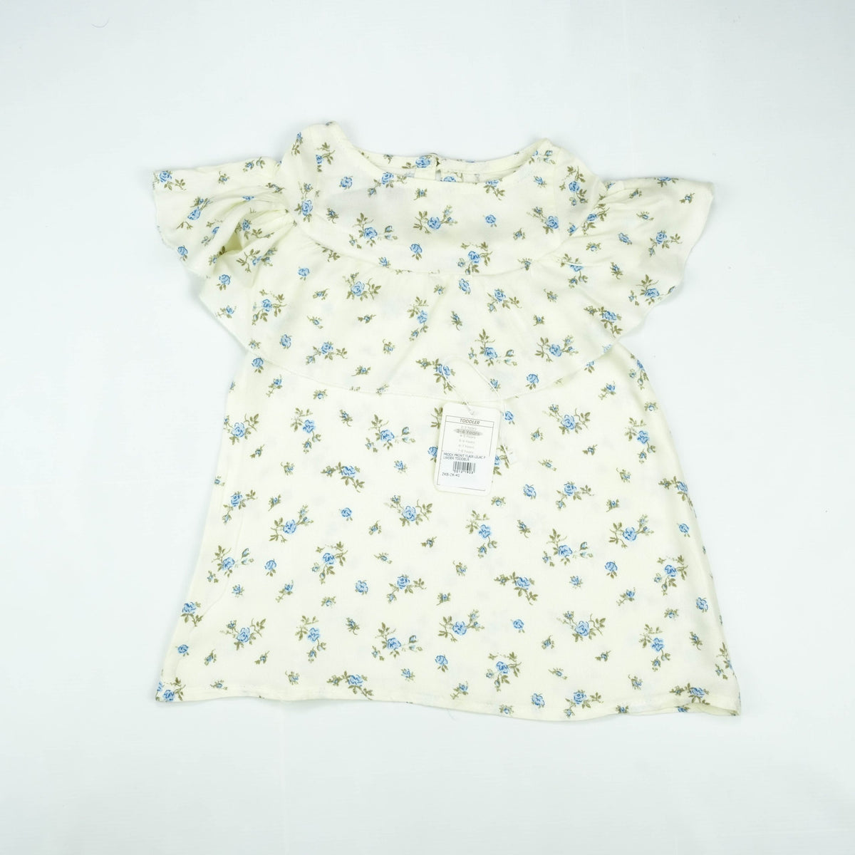 FROCK FRONT FLAIR LILAC FLWOER TODDELR - 3-4 Years