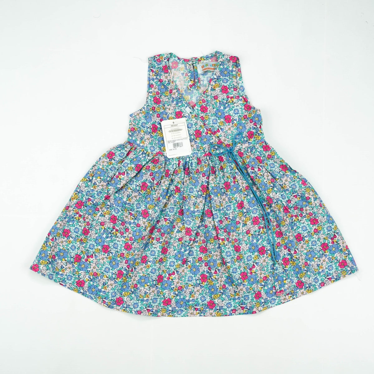 FROCK MOCK NECK MULTI FLORAL INFANT - 2-3 Years