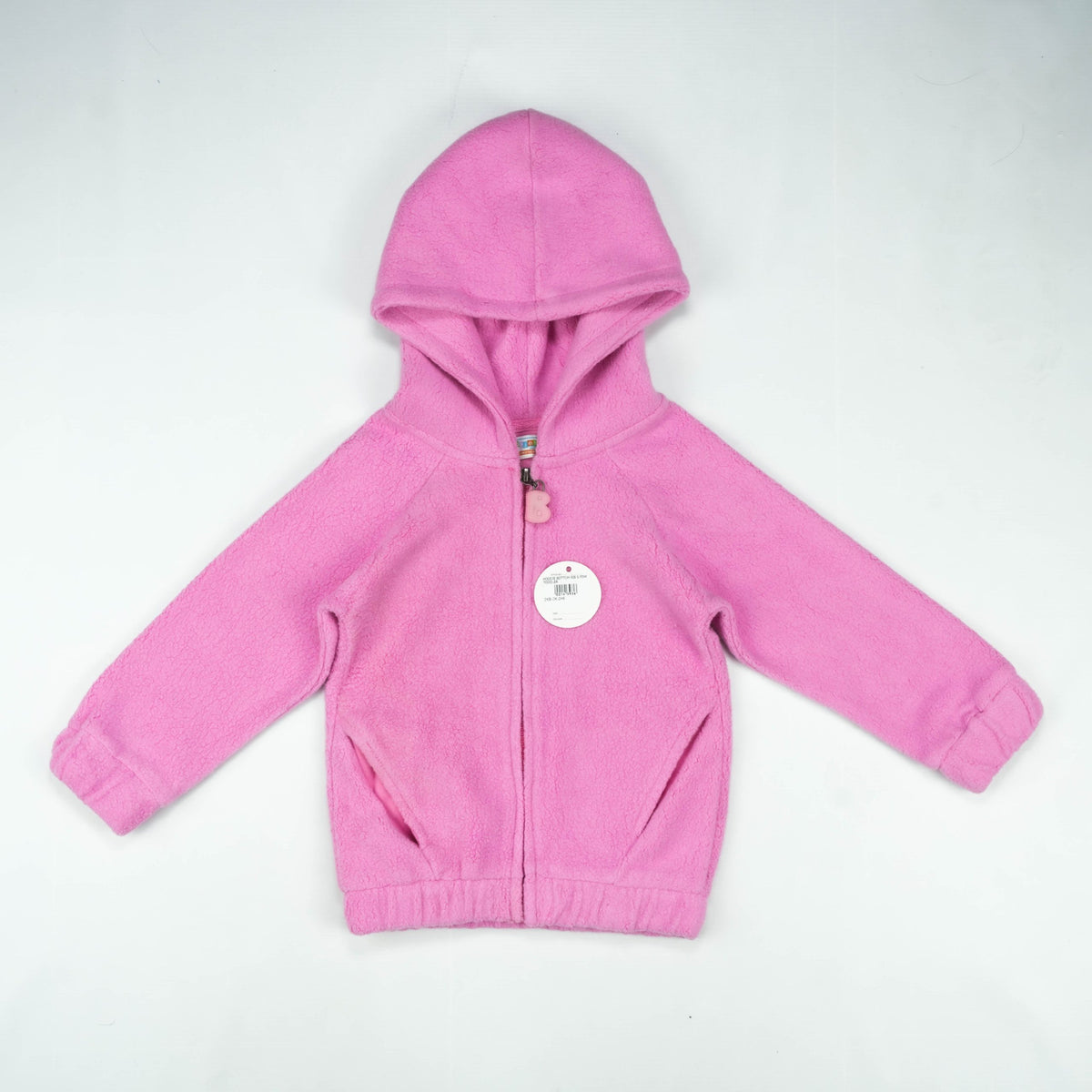 HOODIE BOTTOM RIB S.PINK TODDLER - 4-5 Years