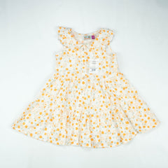 FROCK PETTER PAN COLLAR YELLOW FLOWER TODDLER - 4-5 Years