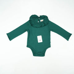 BOYDSUIT FRILL COLLAR GREEN INFANT - 12-18 Months