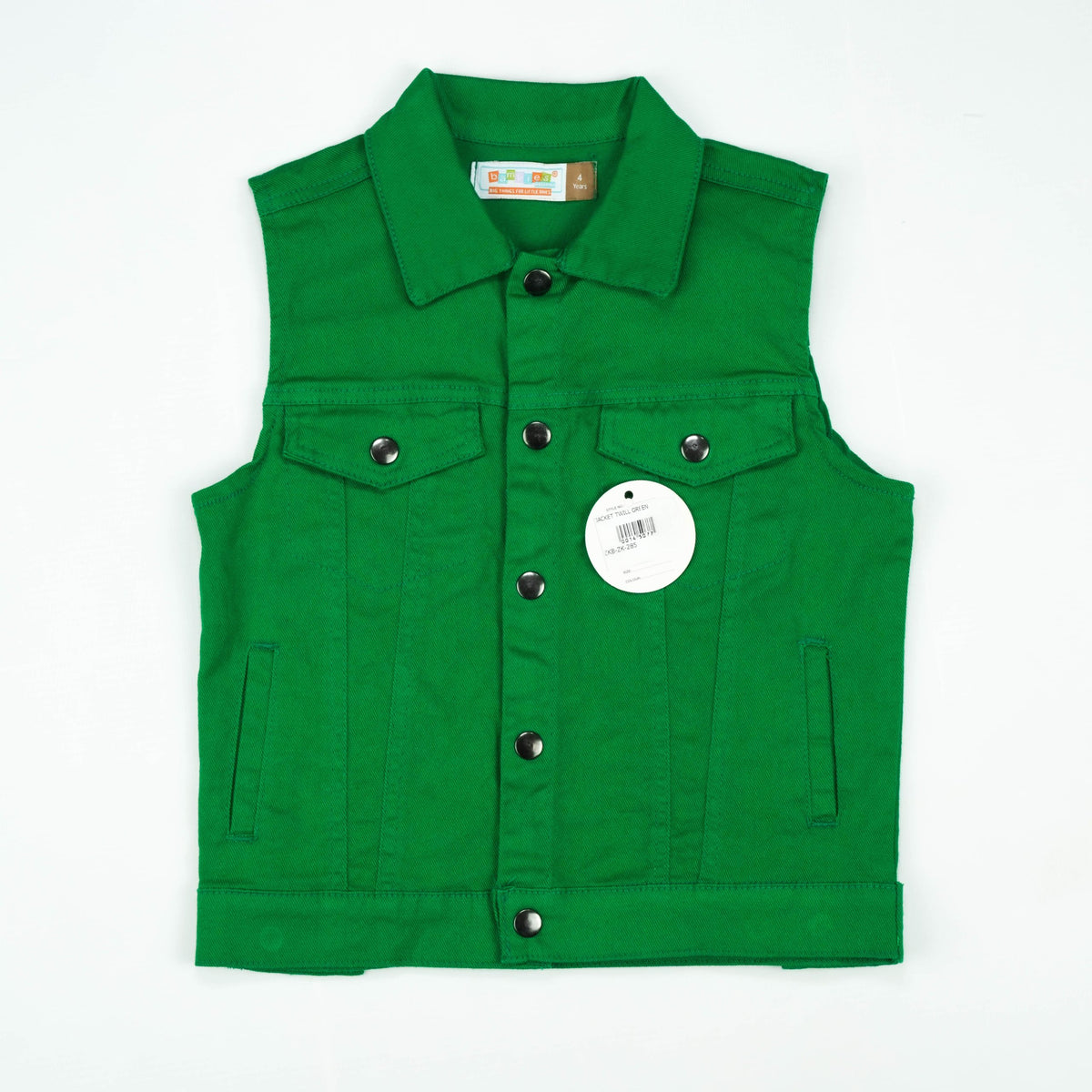 JACKET TWILL GREEN - 6-7 Years