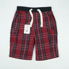 SHORTS DRAW STRING POCKET RED TODDLER - 3-4 Years