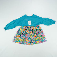 FROCK FLAIR BLUE WAVES TODDLER - 7-8 Years