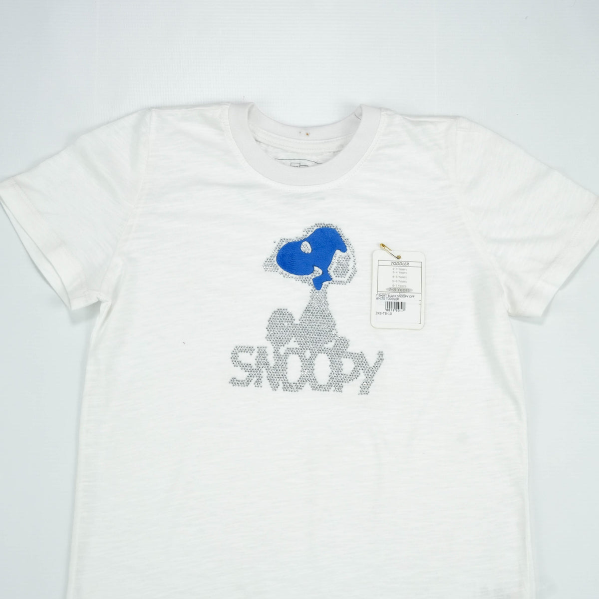 T SHIRT BLACK SNOOPY OFF WHITE TODDLER - 7-8 Years
